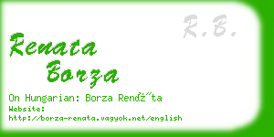 renata borza business card